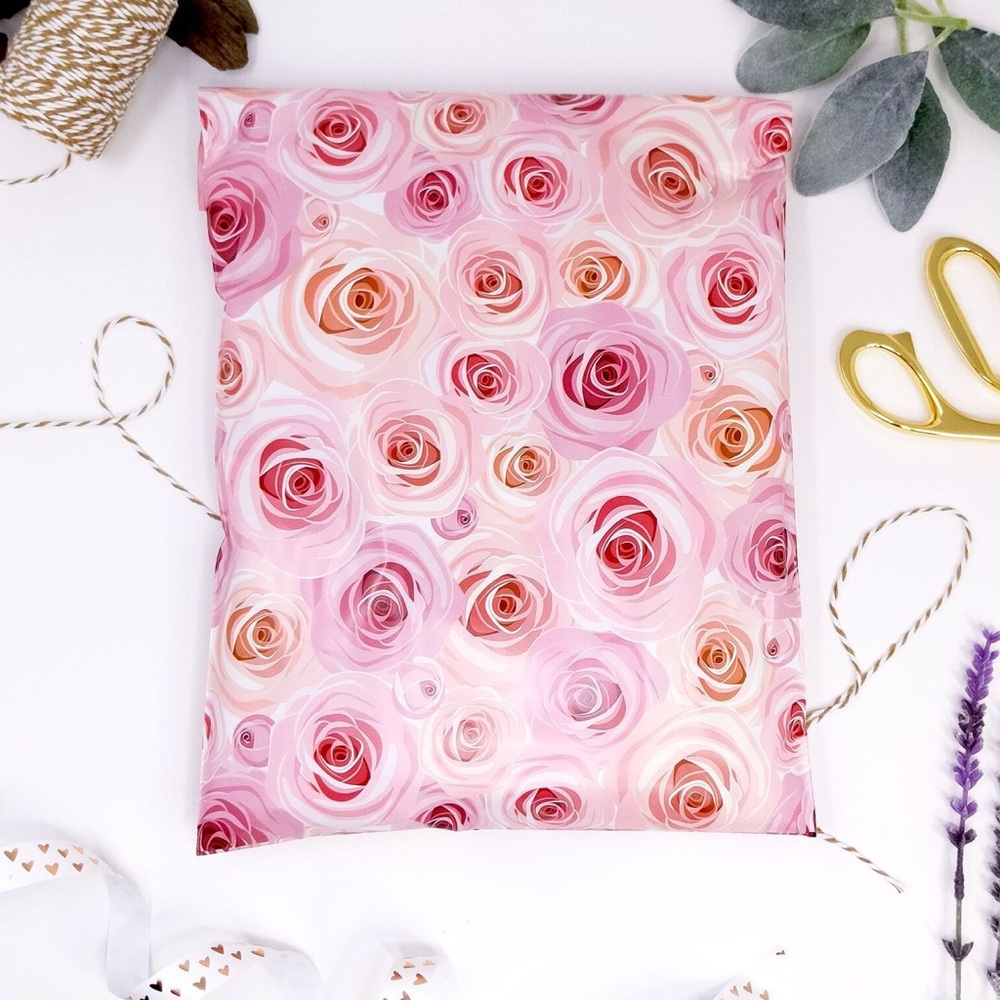 25 Count Roses Poly Mailers 9" X 12" - Picture 6 of 8